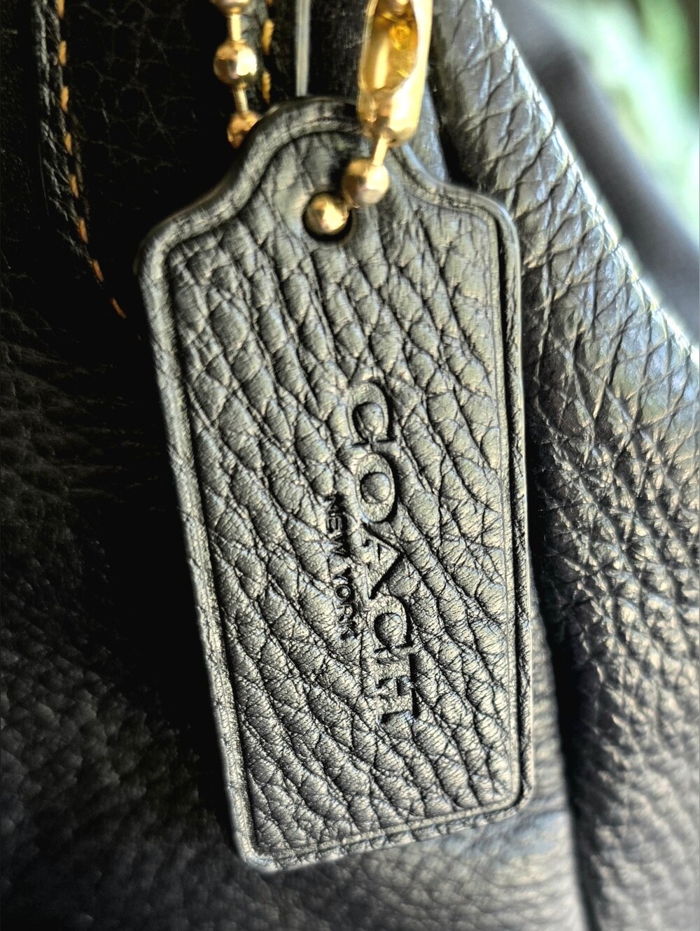 Coach Pennie Convertible Shoulder Bag in Black Pebble Leather With COA - Picture 5 of 13